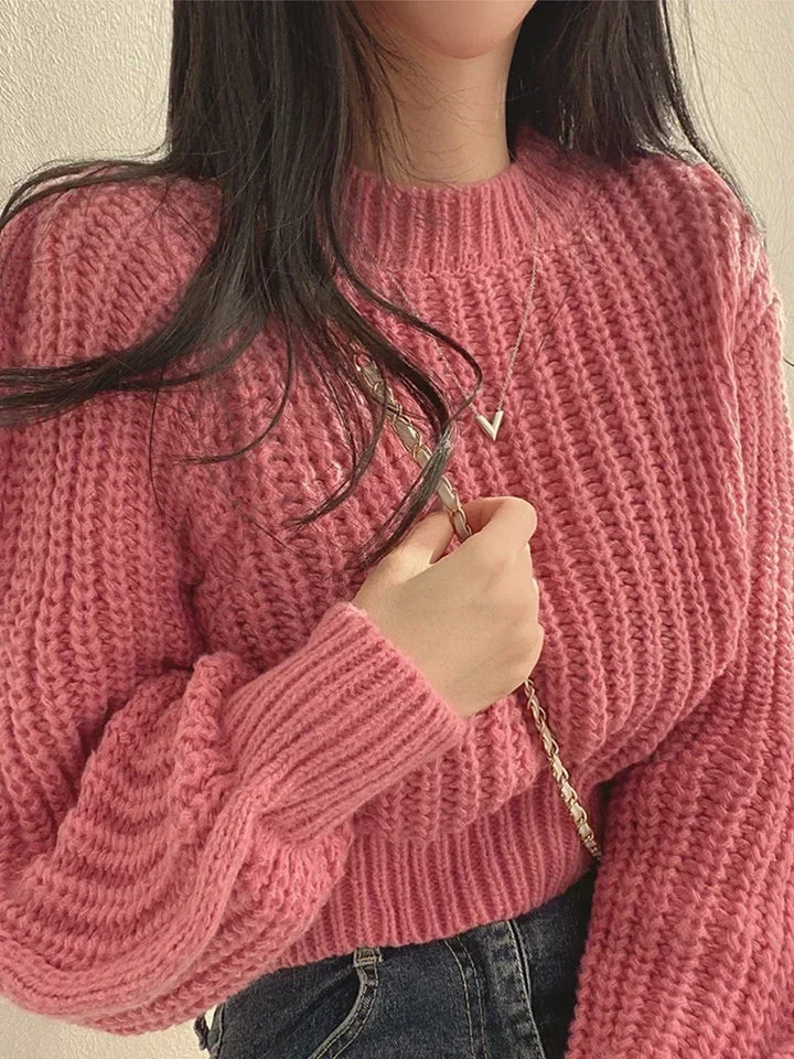 Zamirca™ Elegant Long Sleeve Sweater