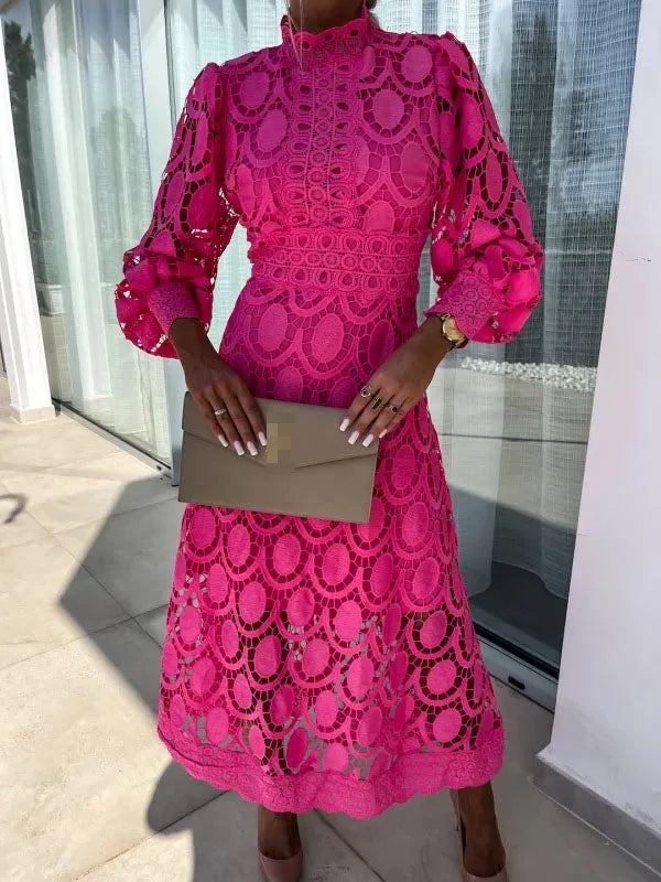 Elena Graceful Lace Dress