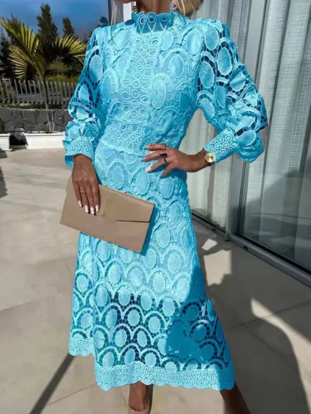 Elena Graceful Lace Dress
