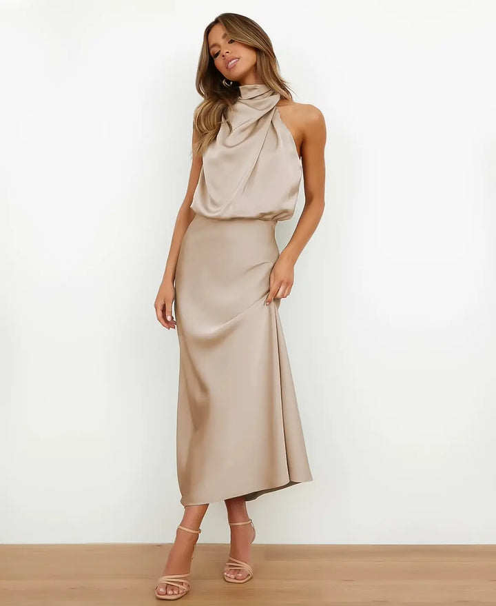 Chloe High Waist Midi Dress