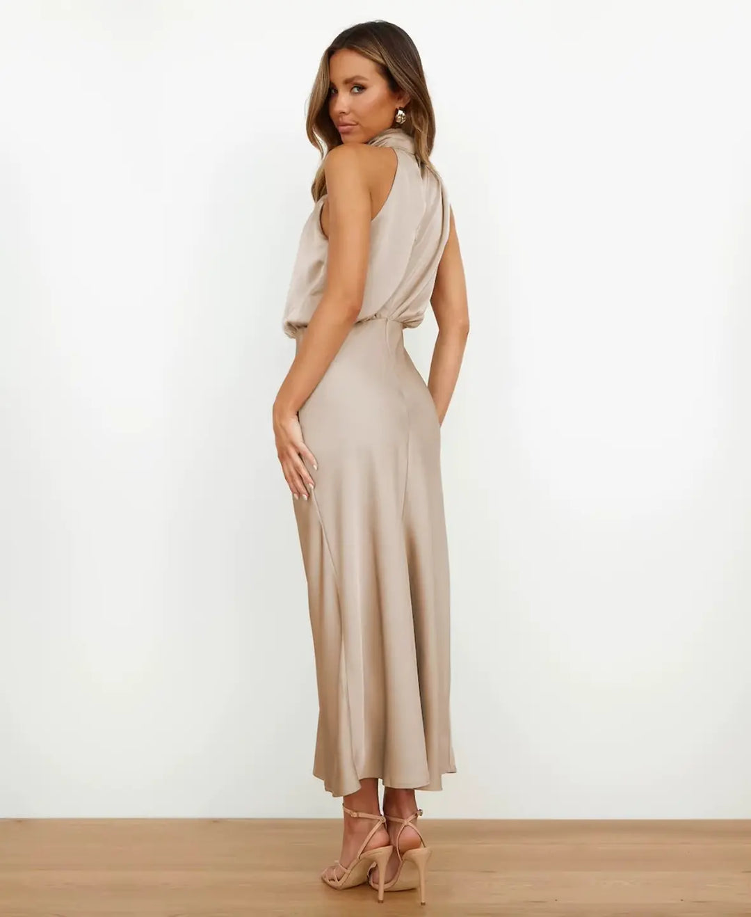 Chloe High Waist Midi Dress