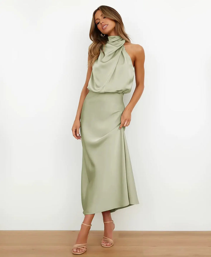 Chloe High Waist Midi Dress