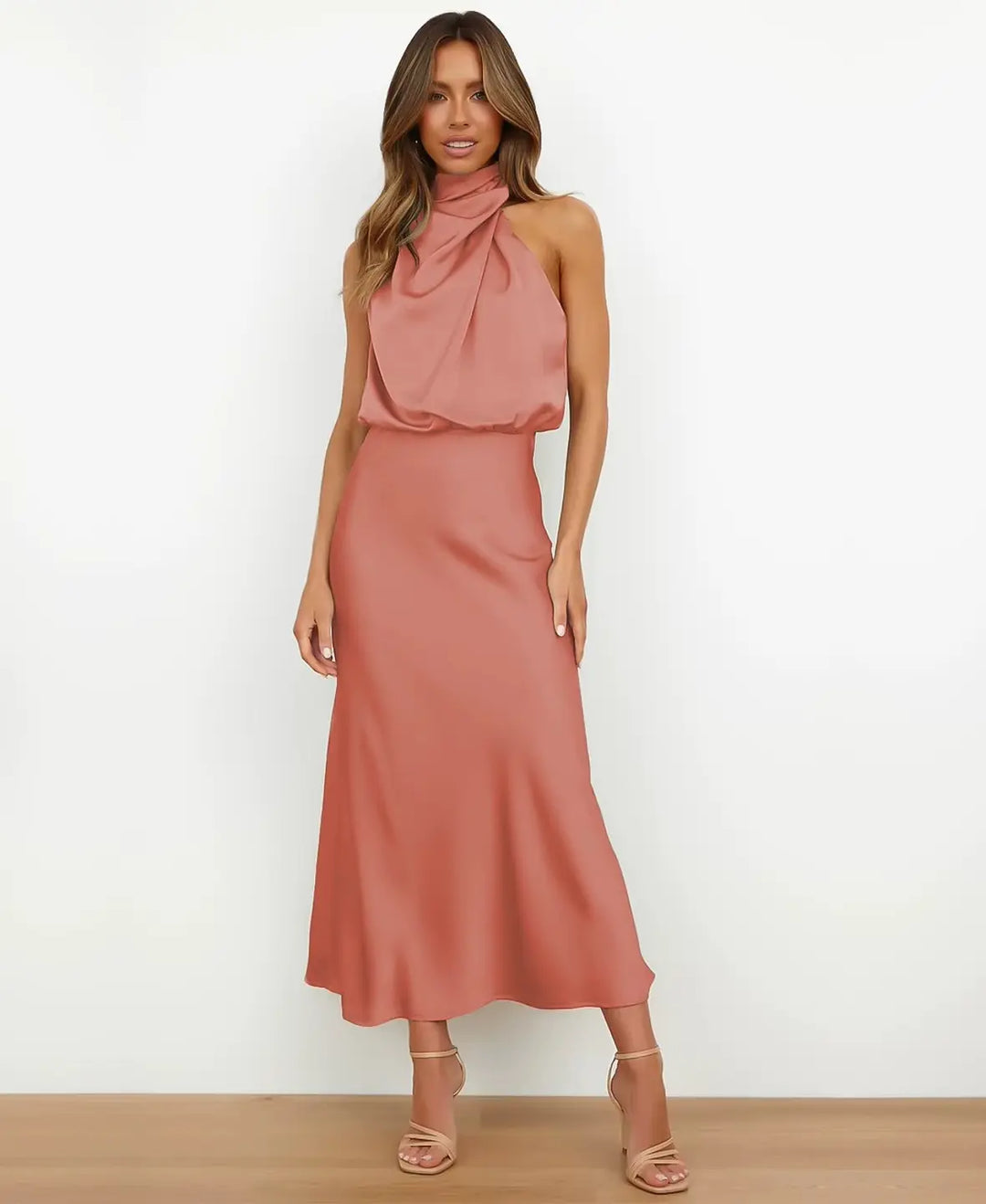 Chloe High Waist Midi Dress