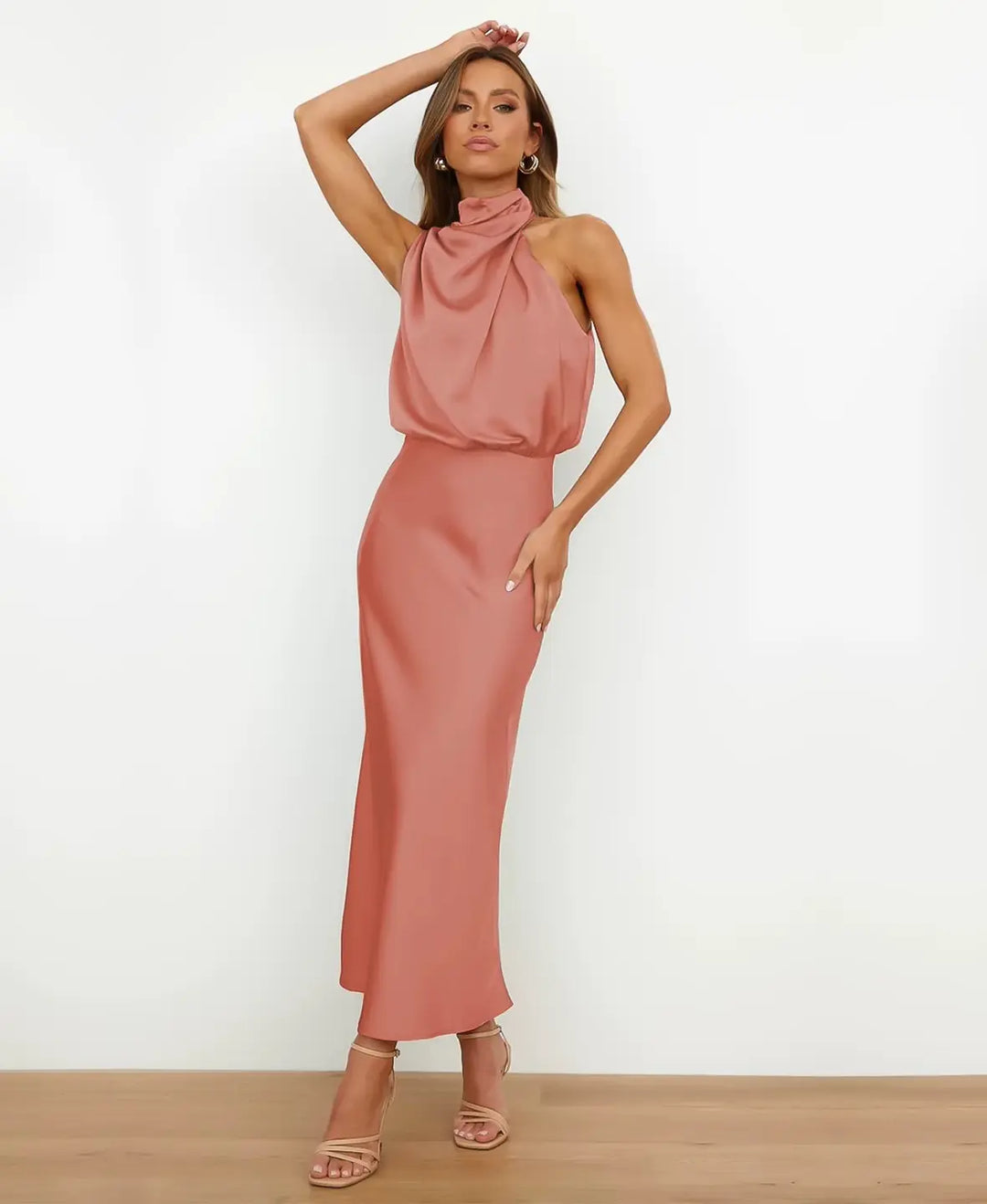 Chloe High Waist Midi Dress