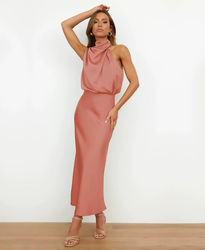Chloe High Waist Midi Dress