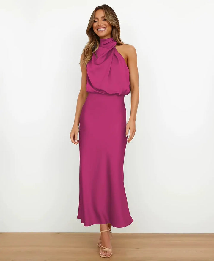 Chloe High Waist Midi Dress