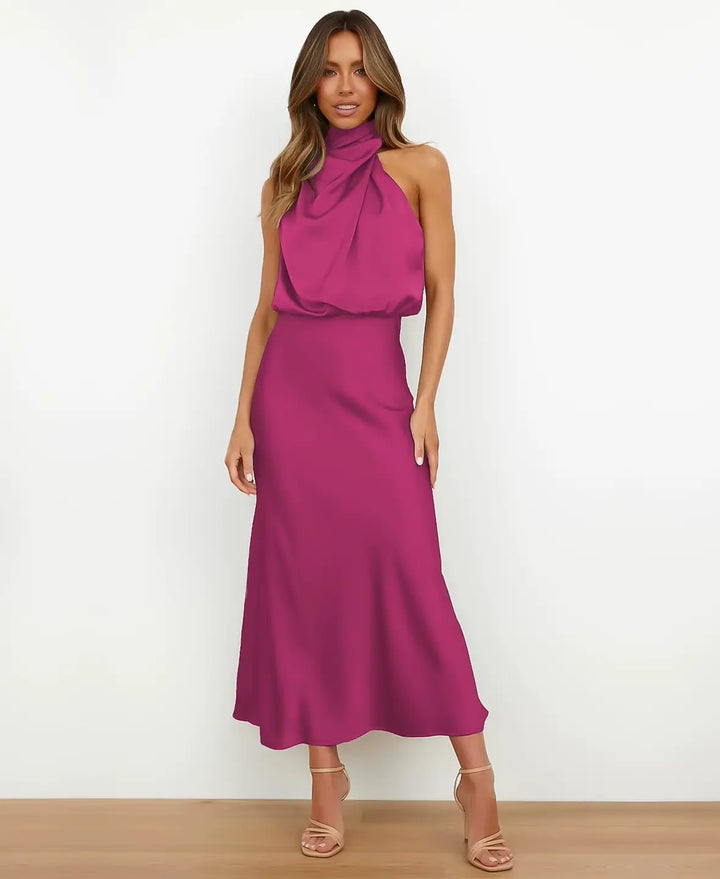 Chloe High Waist Midi Dress