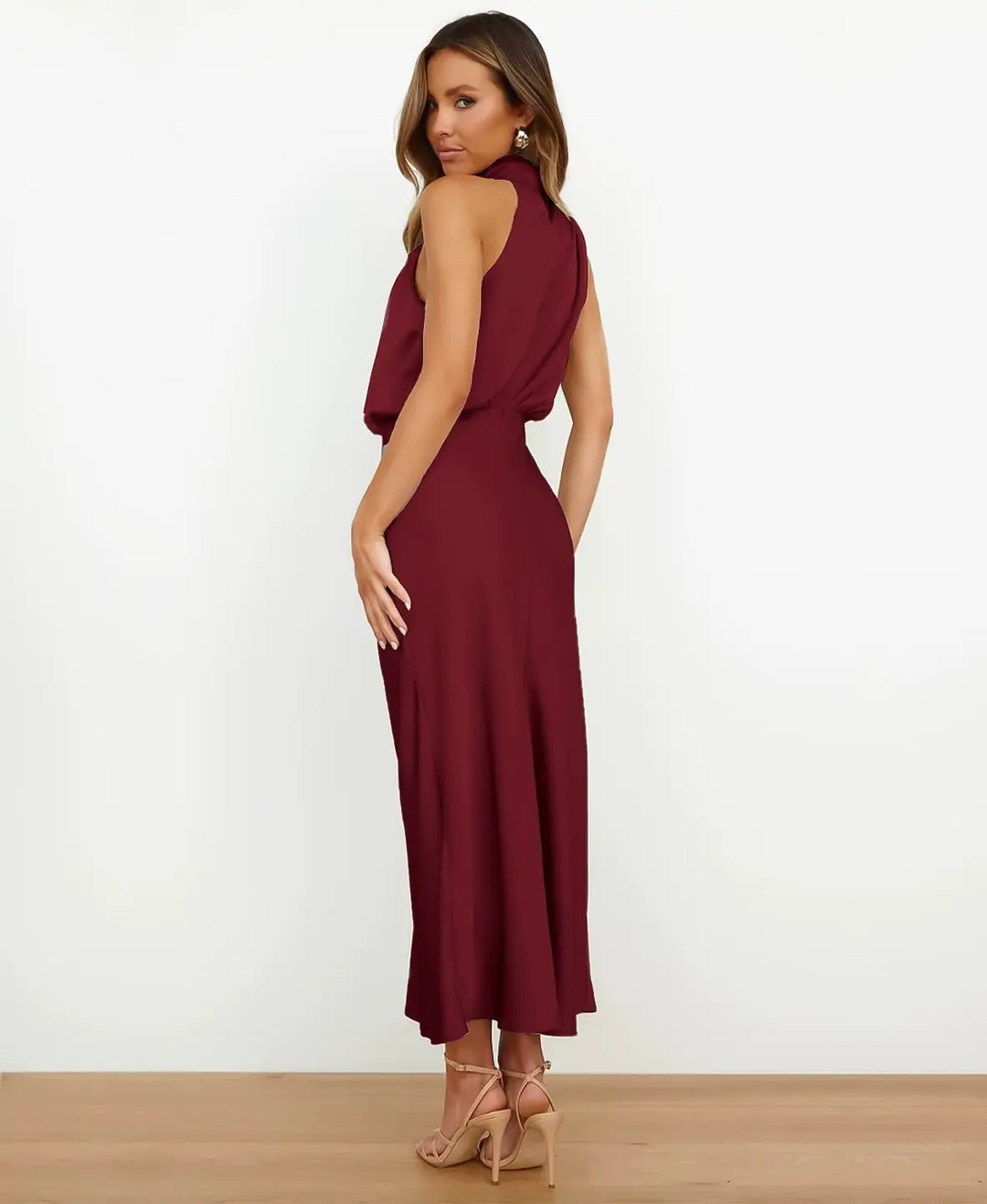 Chloe High Waist Midi Dress