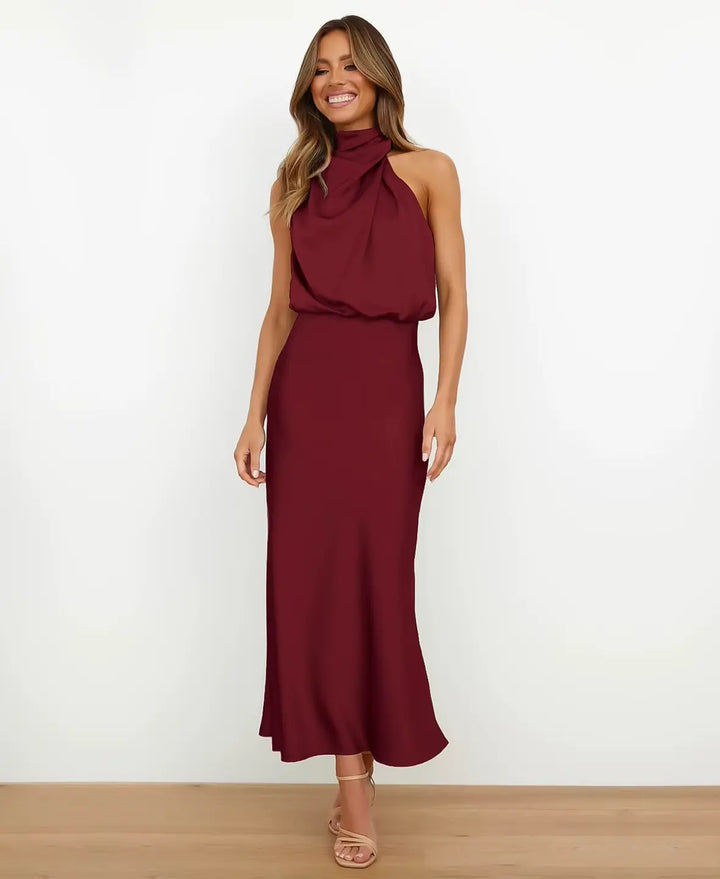Chloe High Waist Midi Dress