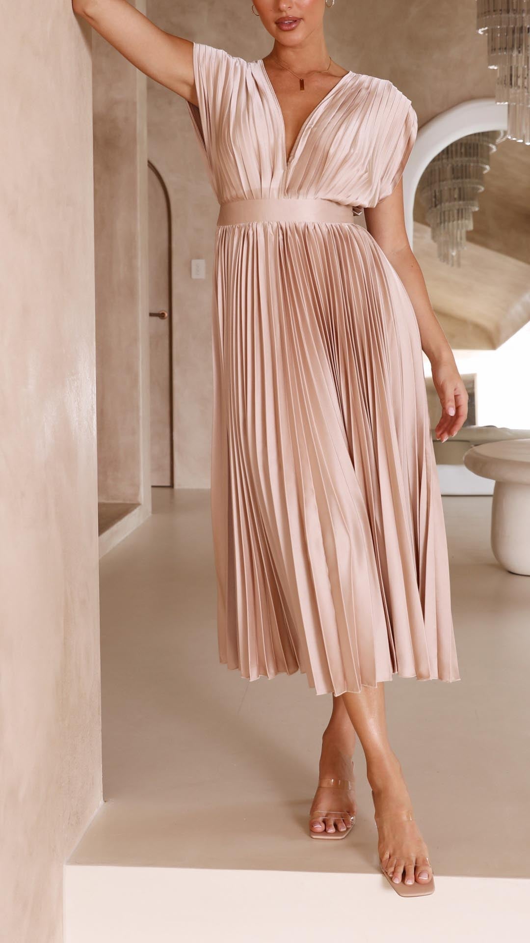 Lexi - Luxe Pleated Dress