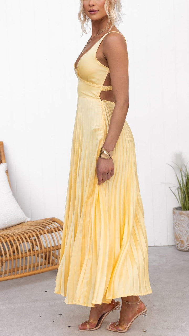 Bia - Marigold Pleated Maxi