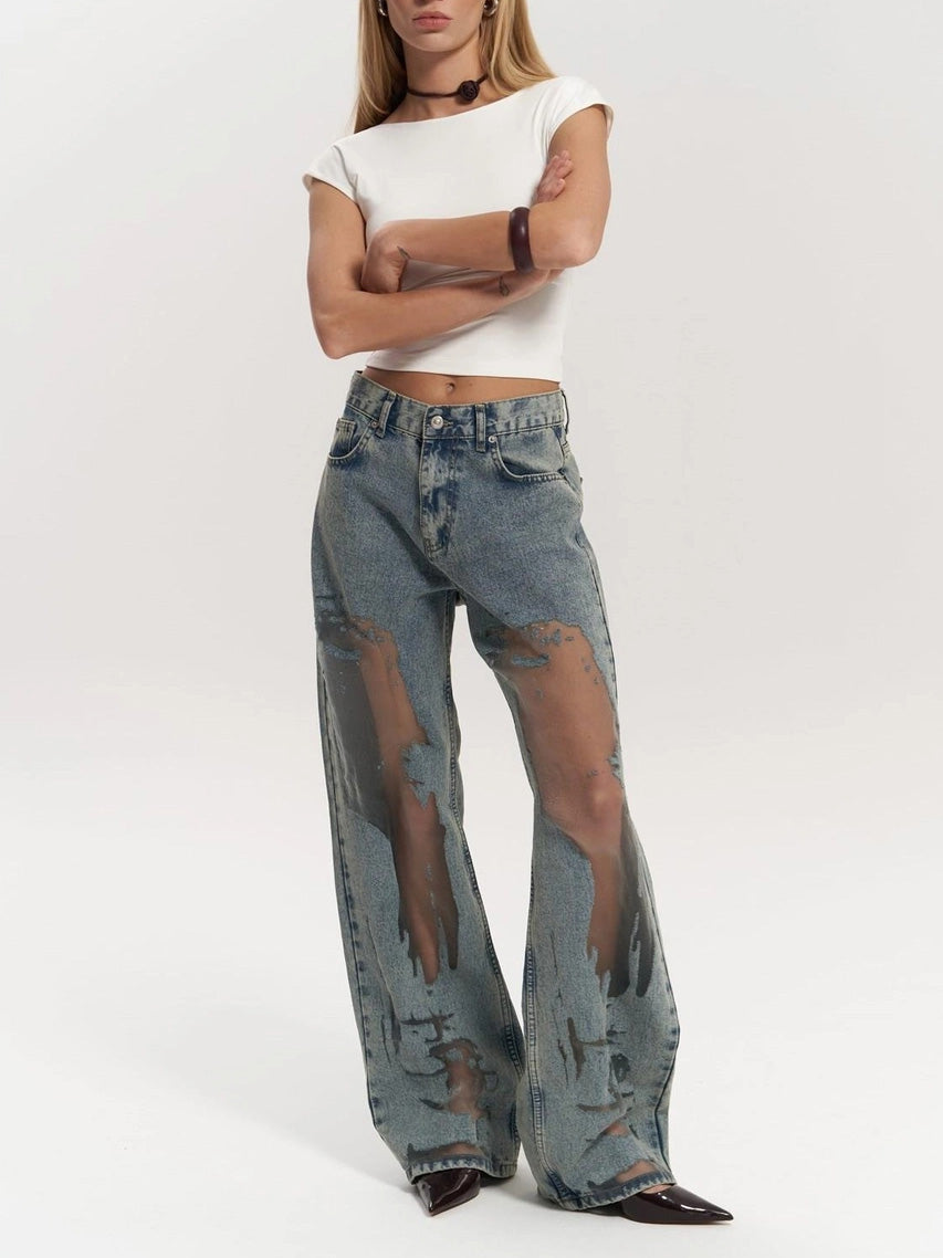 Lila Sky Transparent Jeans