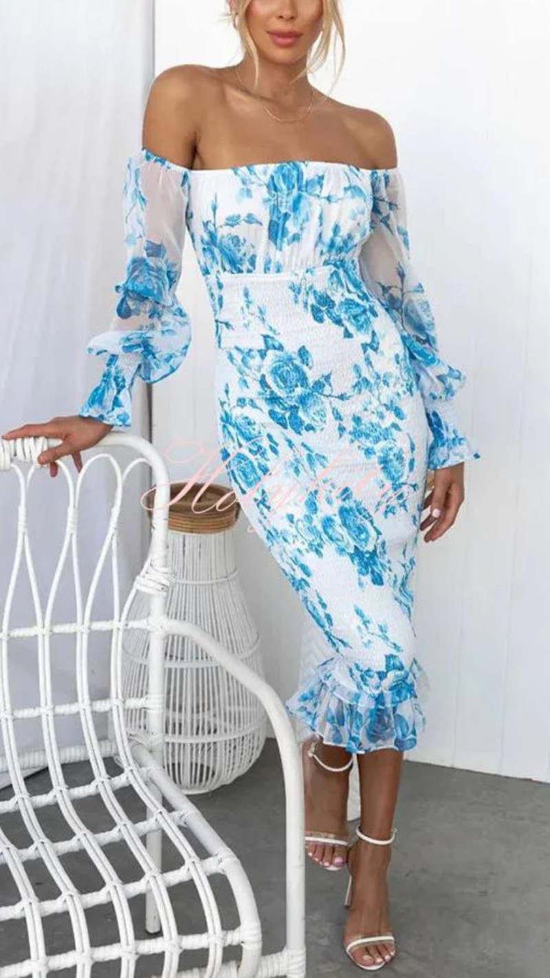 Daniela - Off-Shoulder Midi Dress