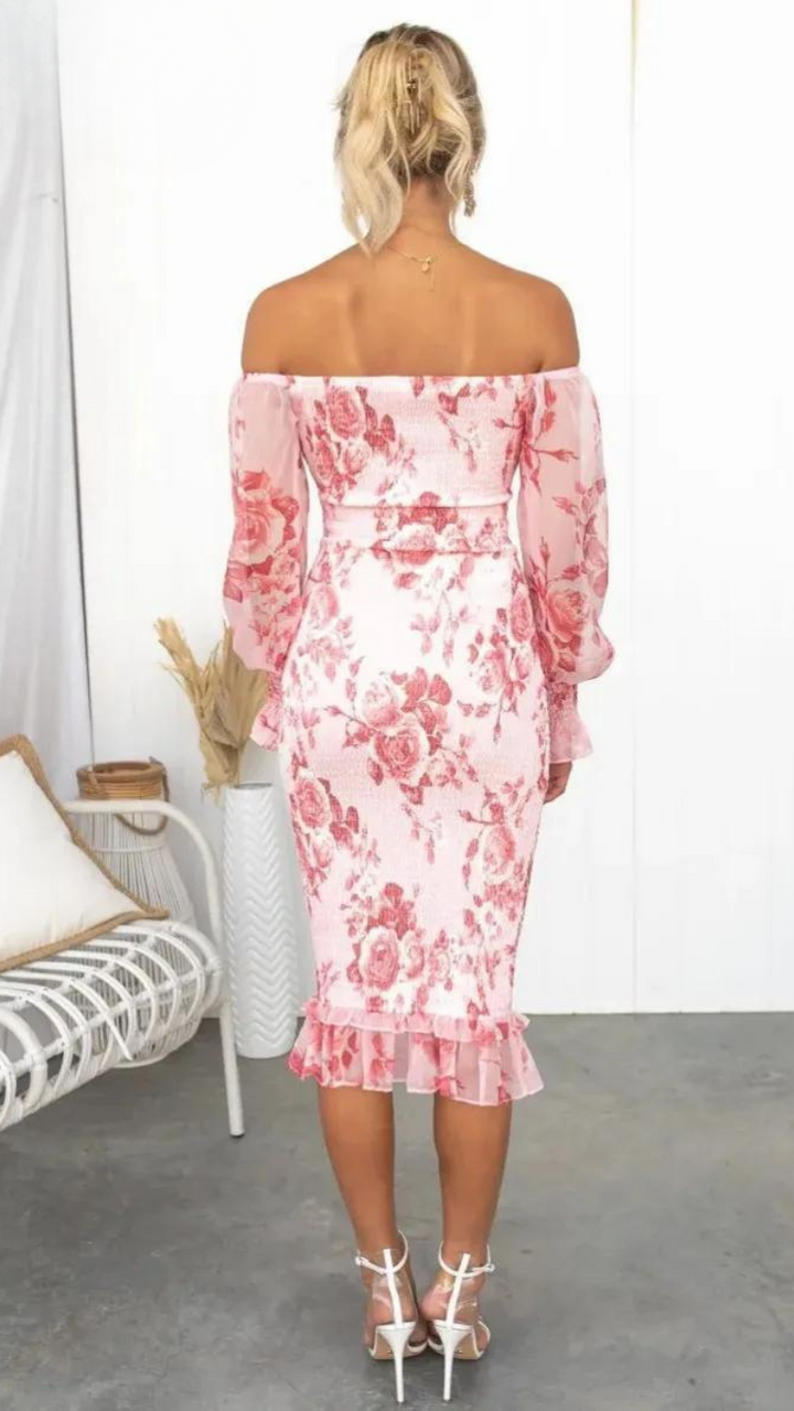Daniela - Off-Shoulder Midi Dress