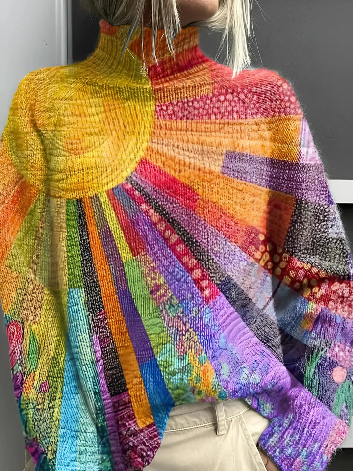 Zelie™ Radiant Multicolor Turtleneck