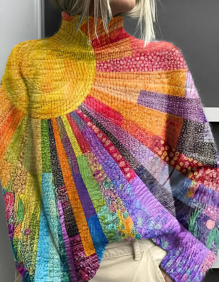 Zelie™ Radiant Multicolor Turtleneck