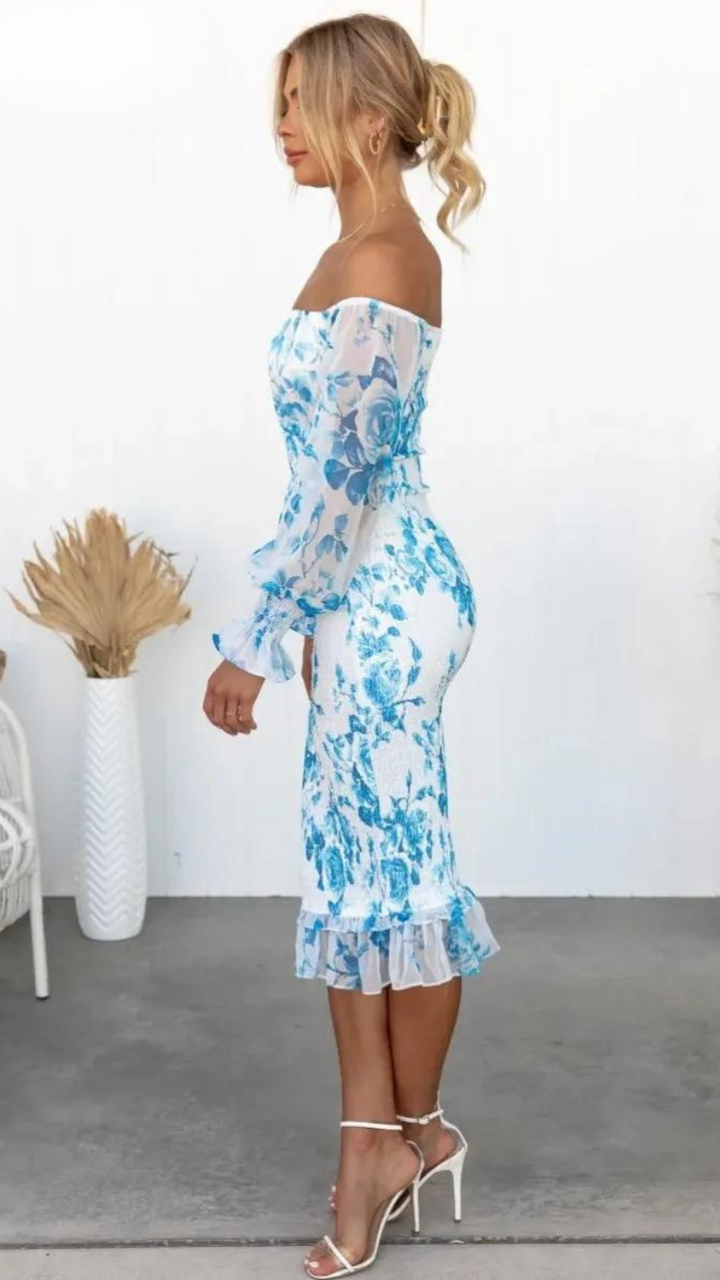 Daniela - Off-Shoulder Midi Dress