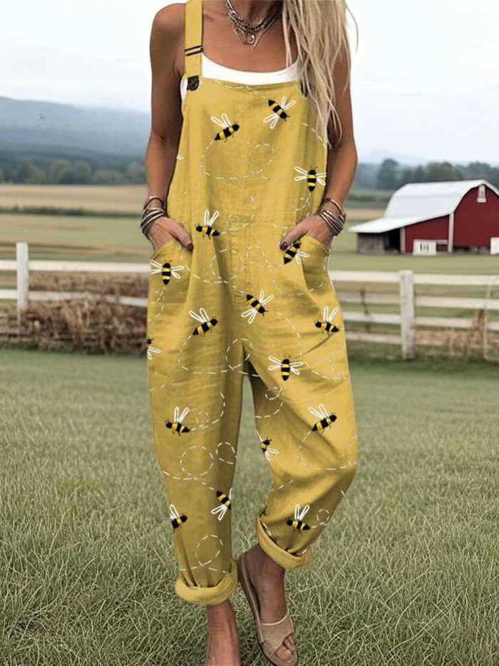 Flying Bees | Wide Leg Jumpsuit