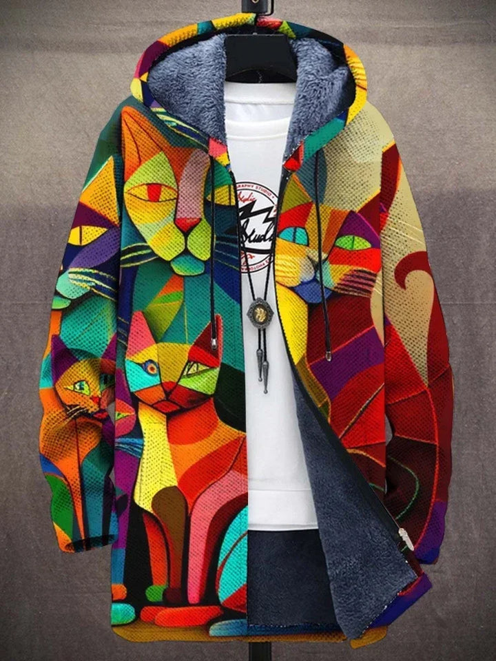 Ferra™ - Artistic Fleece Hoodie
