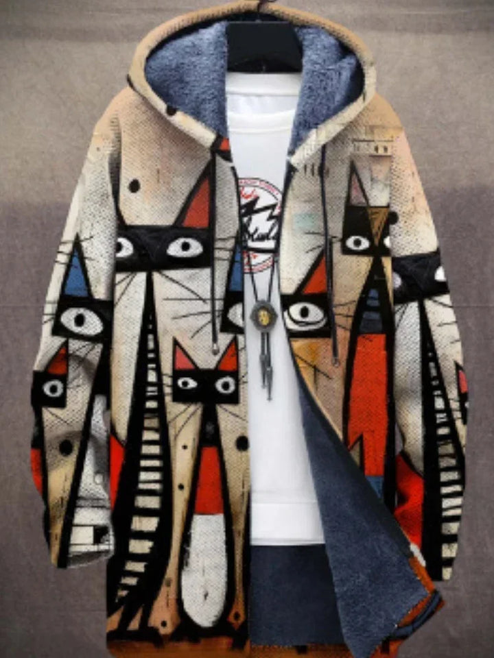 Ferra™ - Artistic Fleece Hoodie
