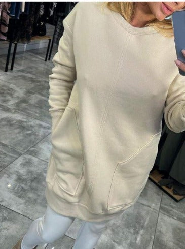Rosie™ - Cozy Oversized Sweatshirt Dress