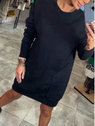 Rosie™ - Cozy Oversized Sweatshirt Dress