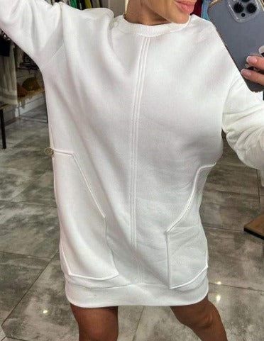Rosie™ - Cozy Oversized Sweatshirt Dress
