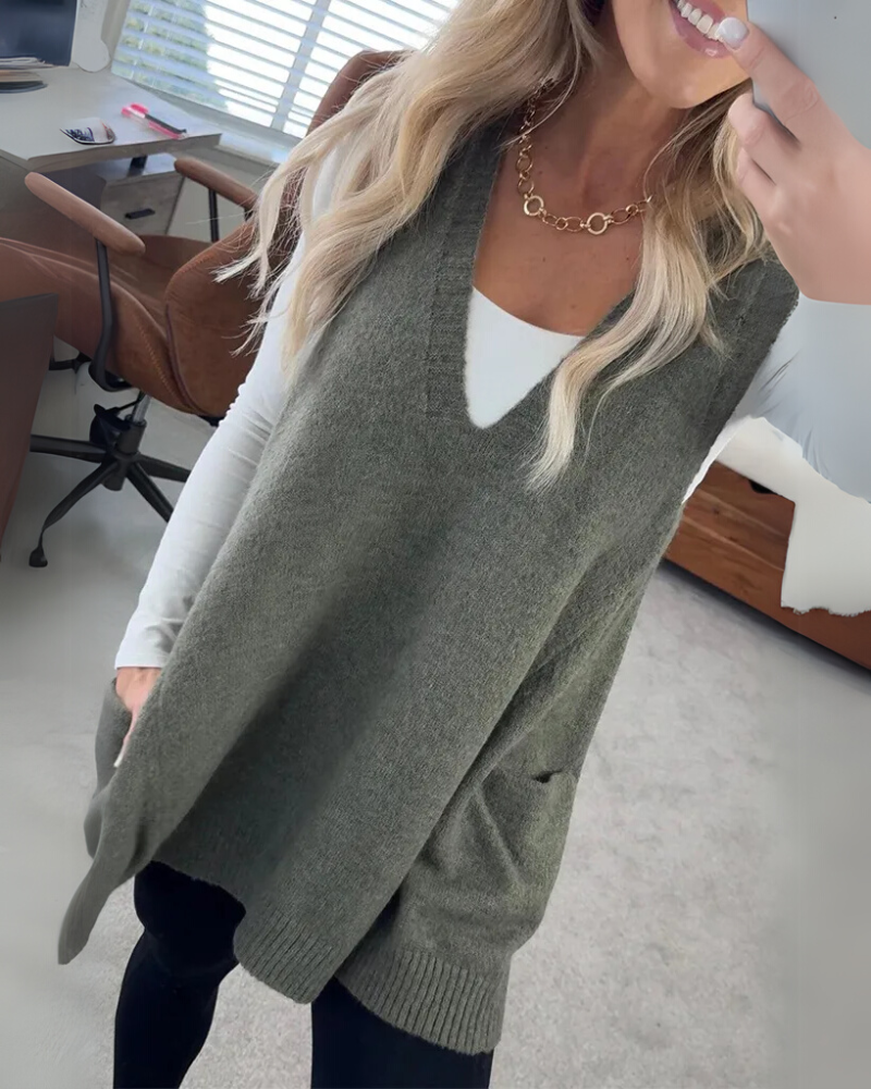Lena - Cozy Knit Vest