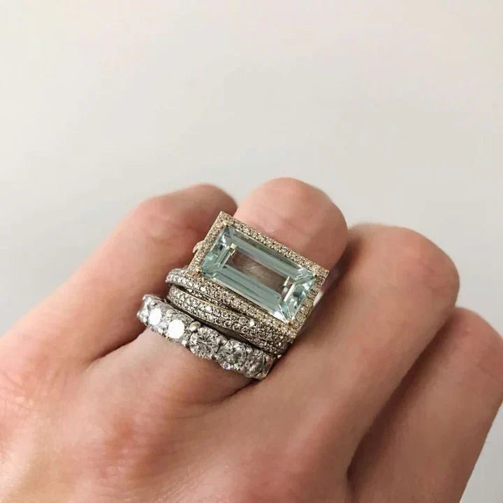 Vintage Ring in Silver and Turquoise