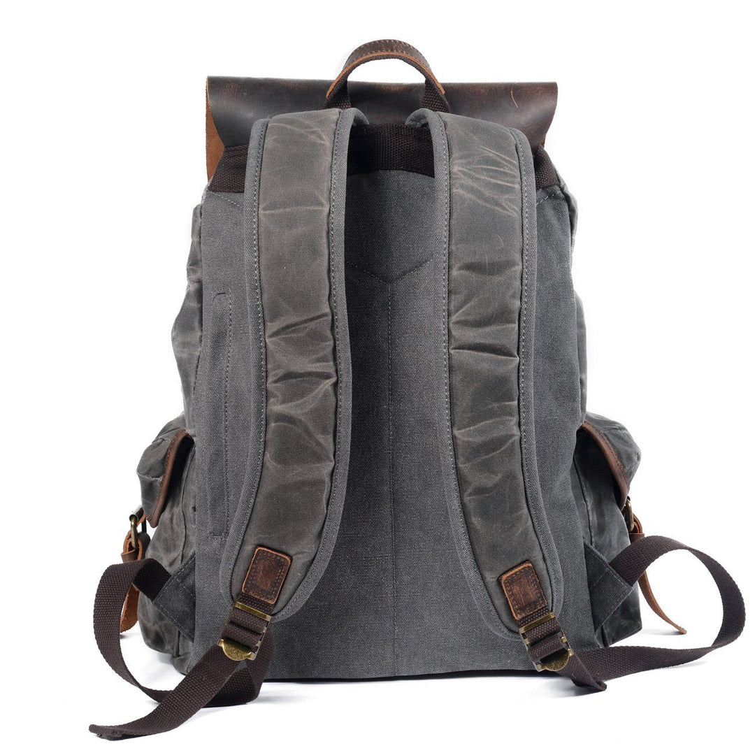 Linen Leather Backpack | Asher