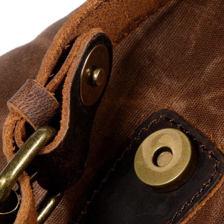 Linen Leather Backpack | Asher