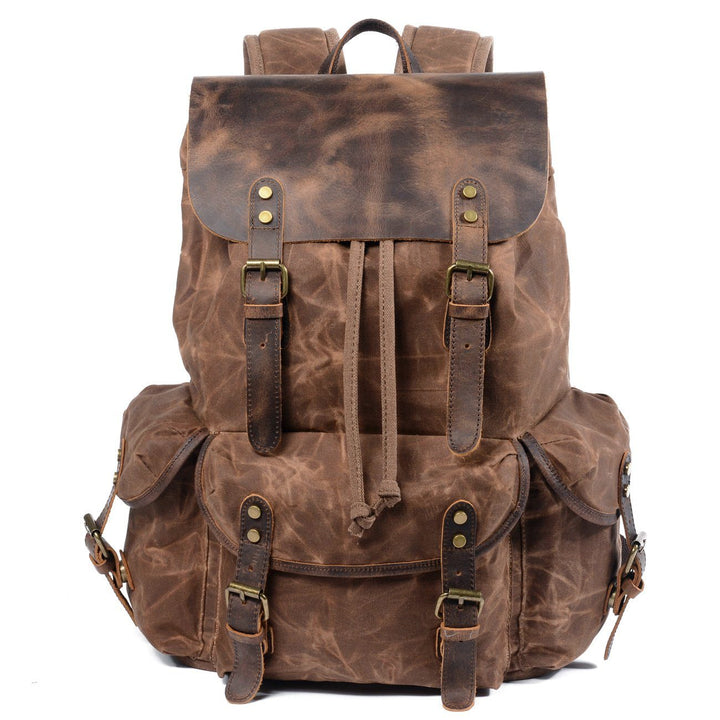 Linen Leather Backpack | Asher