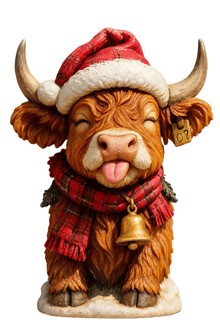 🐮 Highland Cattle Advent Calendar 2025 🎄✨ – Handmade 3D Figure with Highland Cattle (24 pieces)