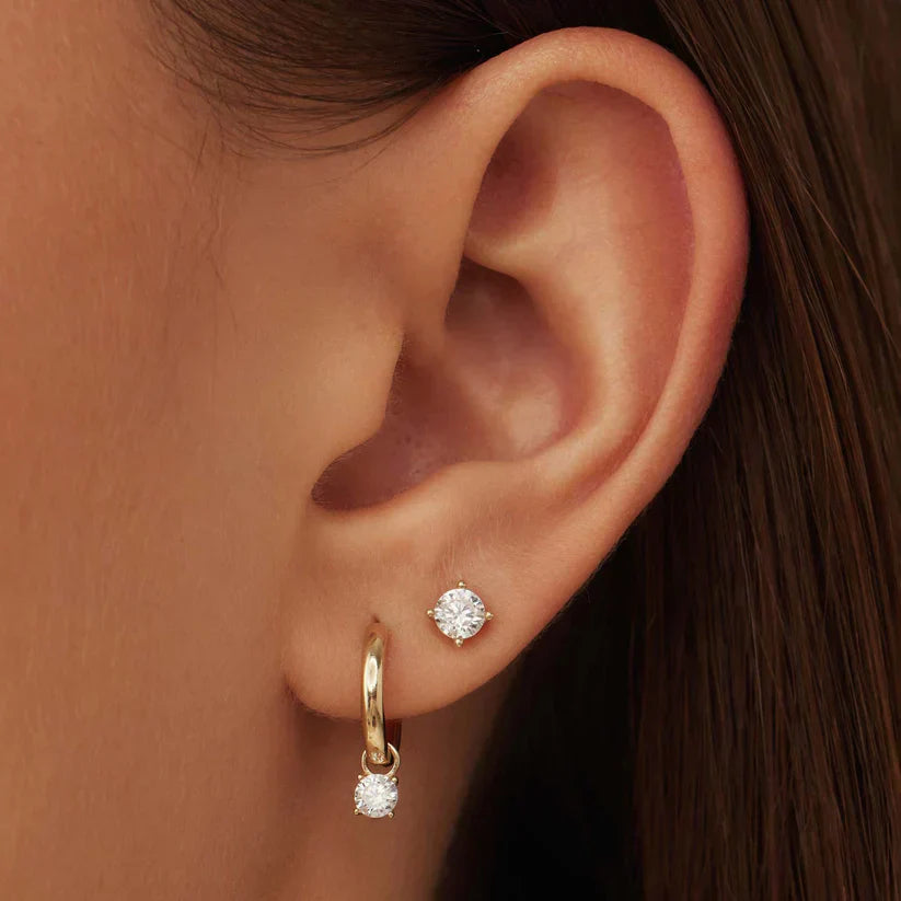 Earrings with Larmes de Lune stones