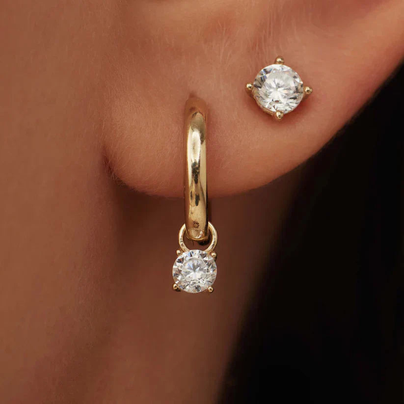 Earrings with Larmes de Lune stones