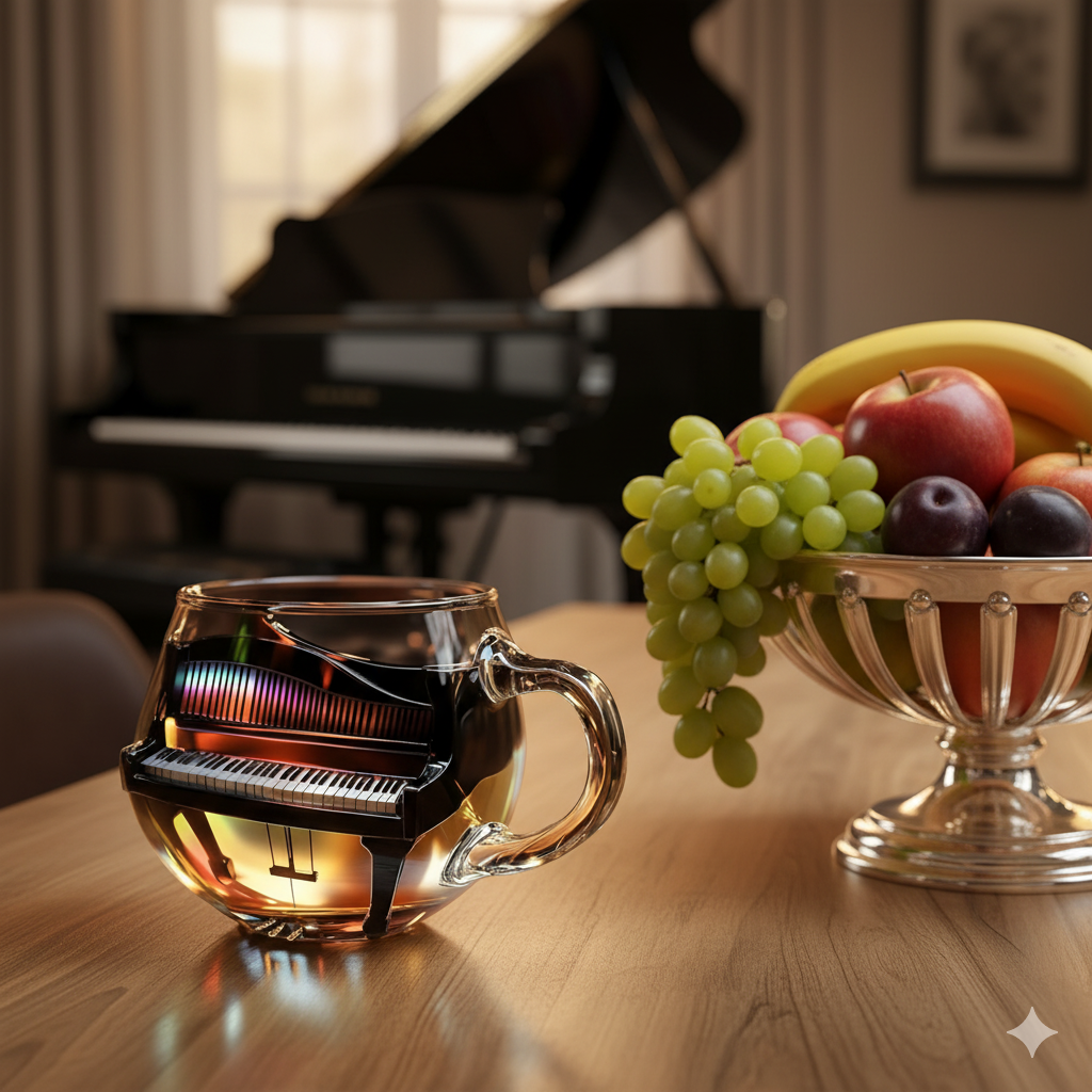 🎵 Drink in Style with a Piano Glass — Created for Music Lovers