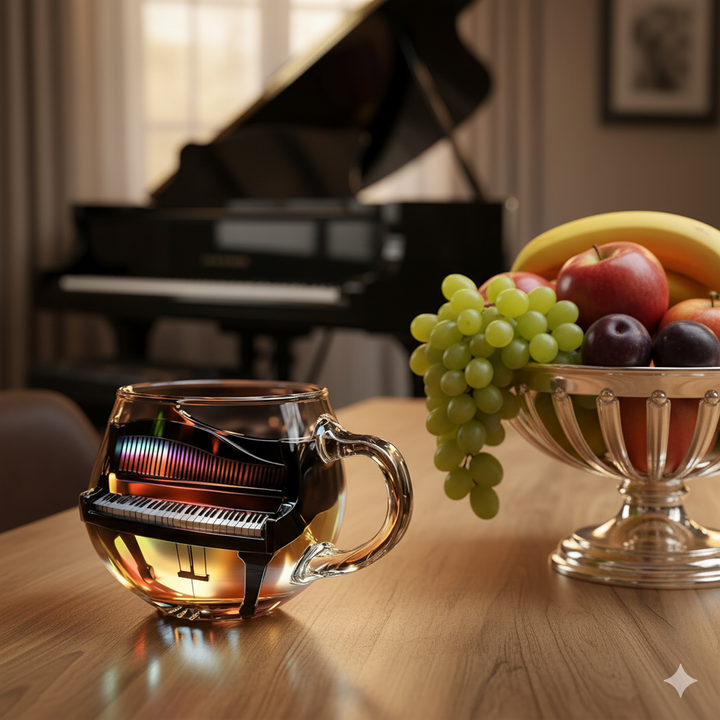 🎵 Drink in Style with a Piano Glass — Created for Music Lovers