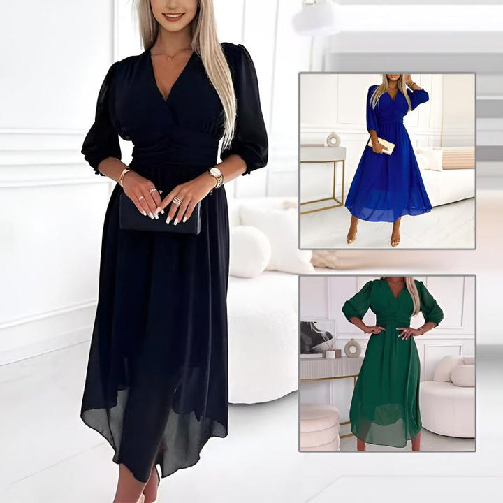 Sophia | Elegant Light Silk Chiffon Gown