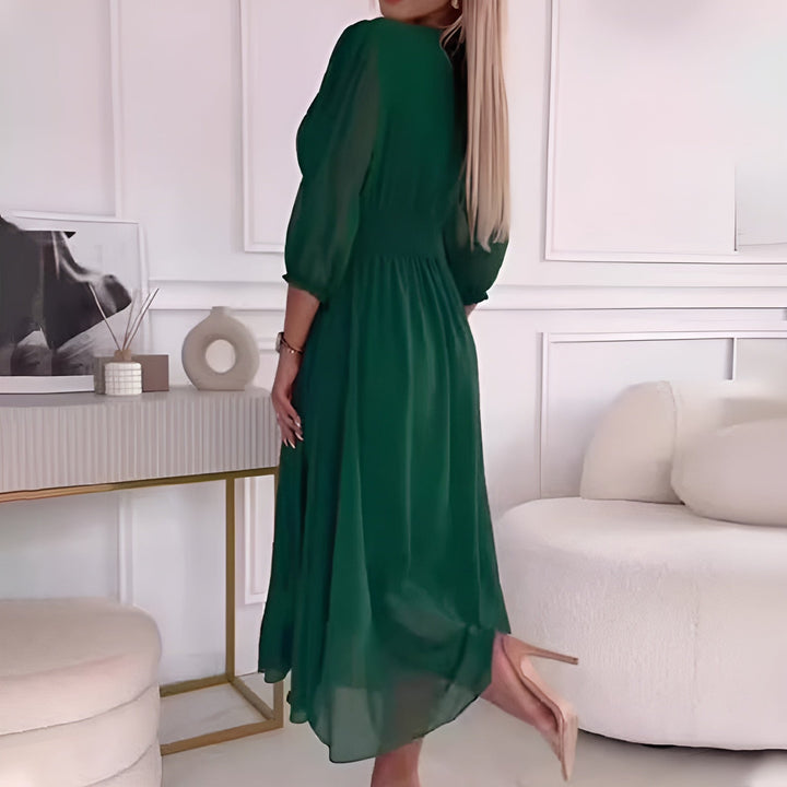 Sophia | Elegant Light Silk Chiffon Gown