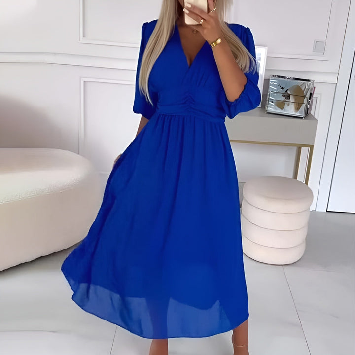 Sophia | Elegant Light Silk Chiffon Gown