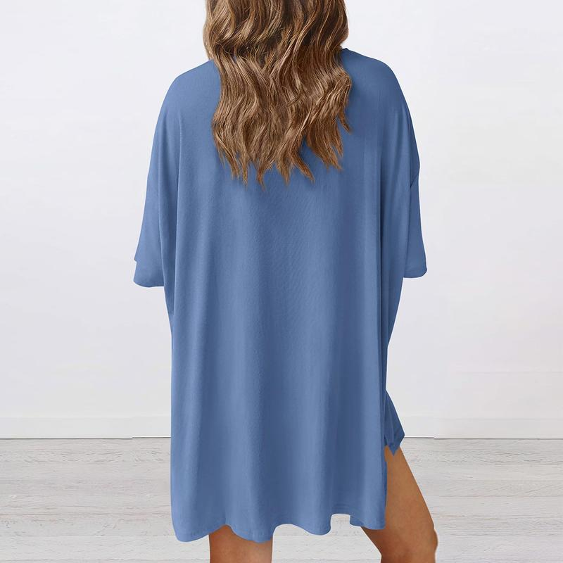 Chloe Chill Set – Oversized Shirt & Biker Shorts Duo
