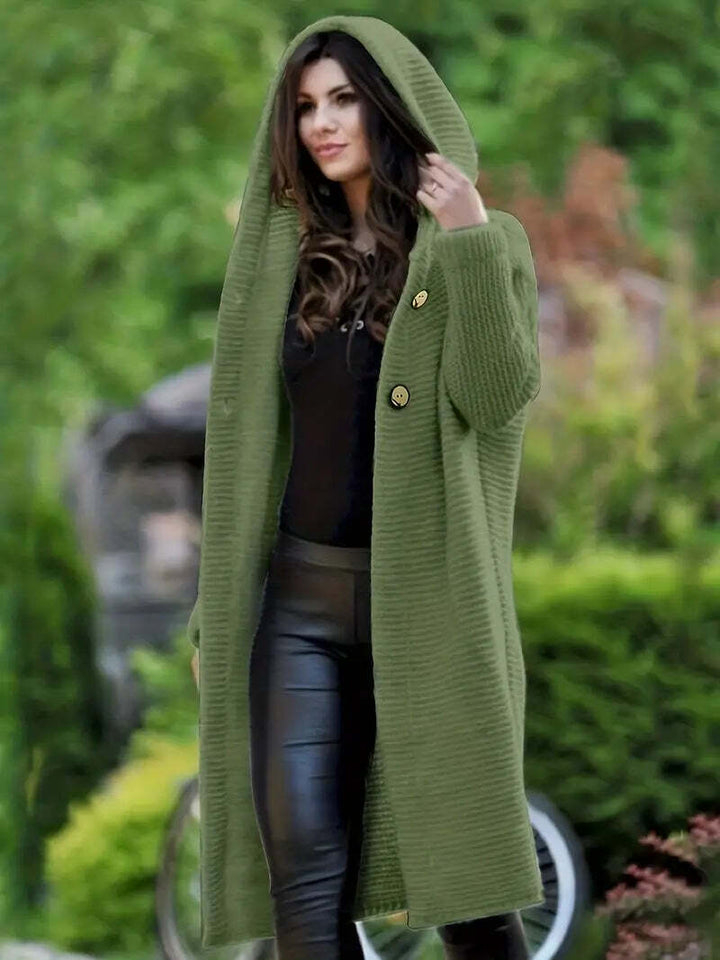 Verona™ - Cozy Hooded Longline Knitted Cardigan