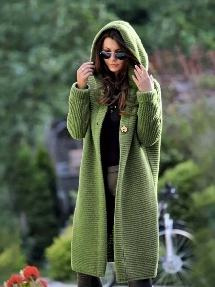 Verona™ - Cozy Hooded Longline Knitted Cardigan