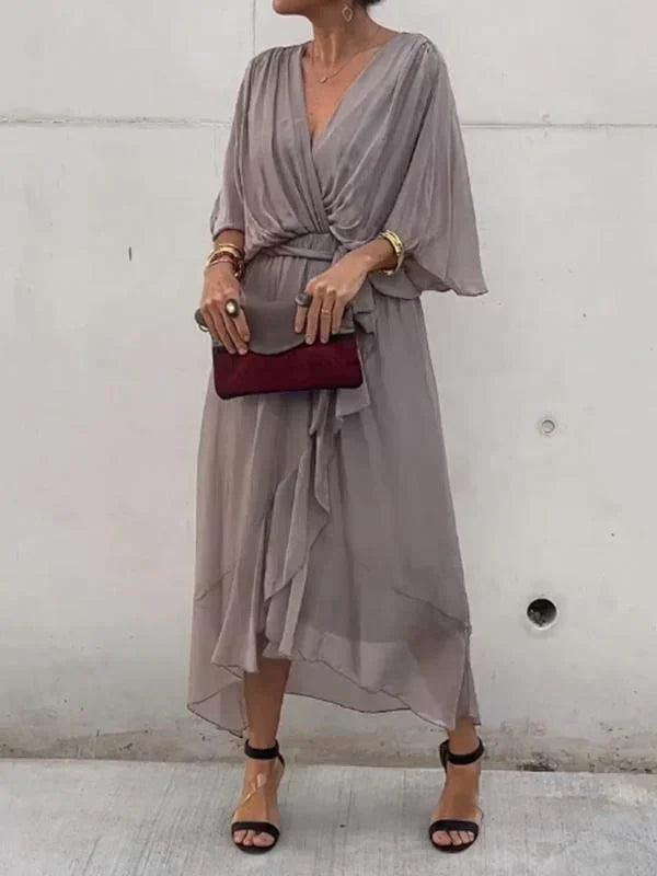 Lyra | Whisper-Soft V-Neck Dress