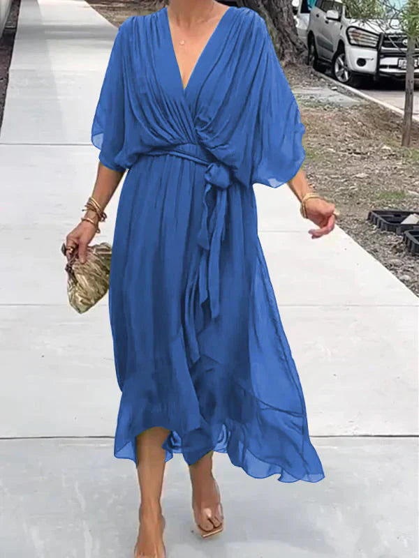Lyra | Whisper-Soft V-Neck Dress