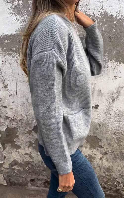 Ella™ - Relaxed Fit Ribbed Jacket