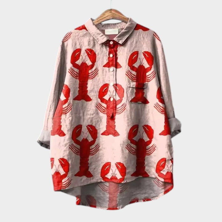 Evelyn | Oversized Floral Blouse with Absolute Comfort for Sunny Days