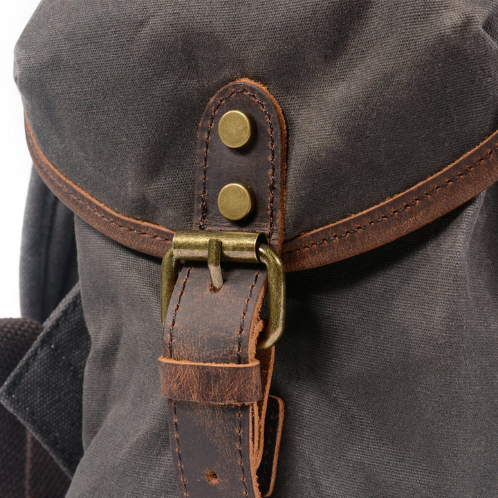 Linen Leather Backpack | Asher