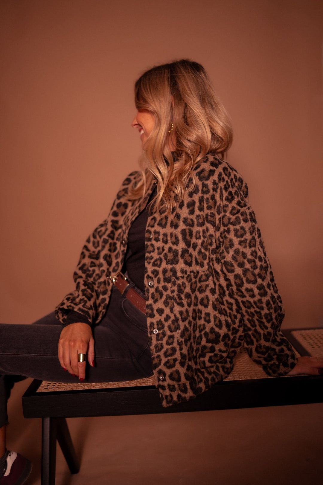 Nova | Trendy Jacket with Leopard Print