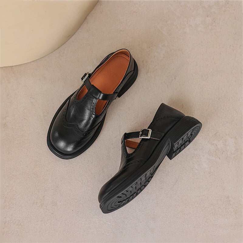 Risa Leather Mary Janes